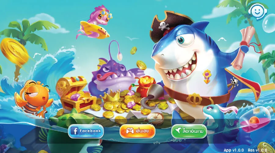 Ilustrasi layar permainan tembak ikan RADEN4D