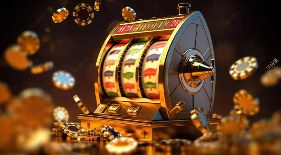Antarmuka slot mobile dengan reel dan tombol kontrol