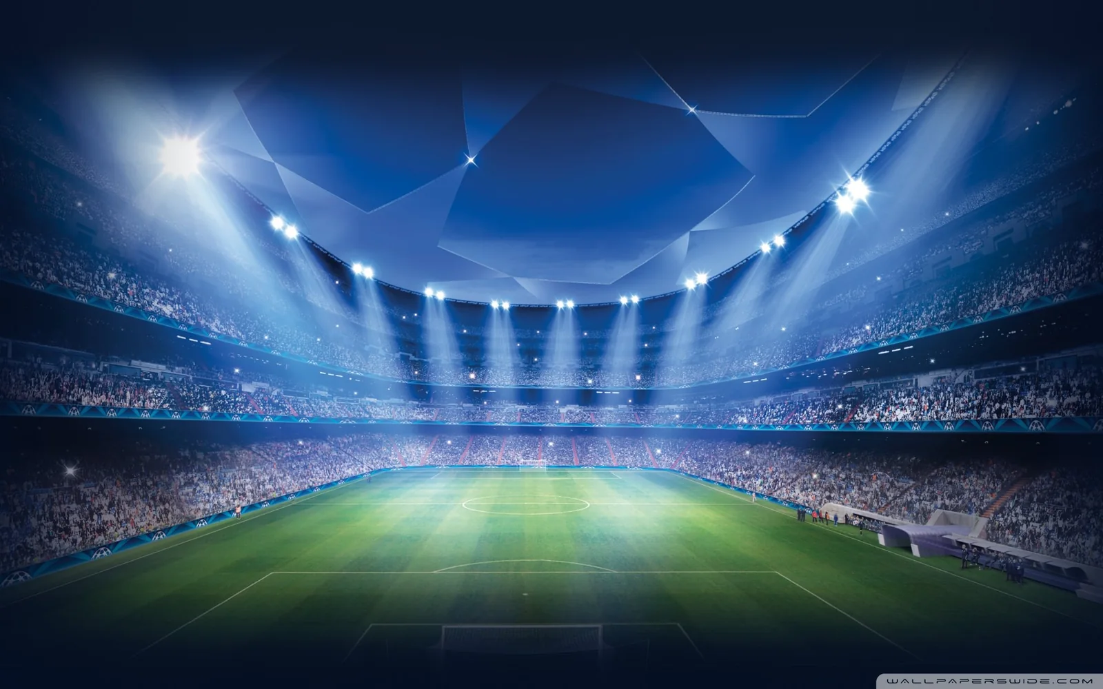 Suasana pertandingan olahraga di arena